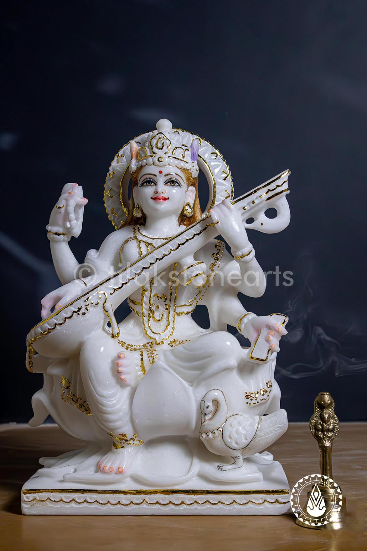 Saraswati Maa 12" | Swiss White (Imported)