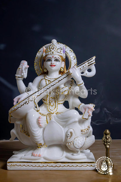 Saraswati Maa 12" | Swiss White (Imported)