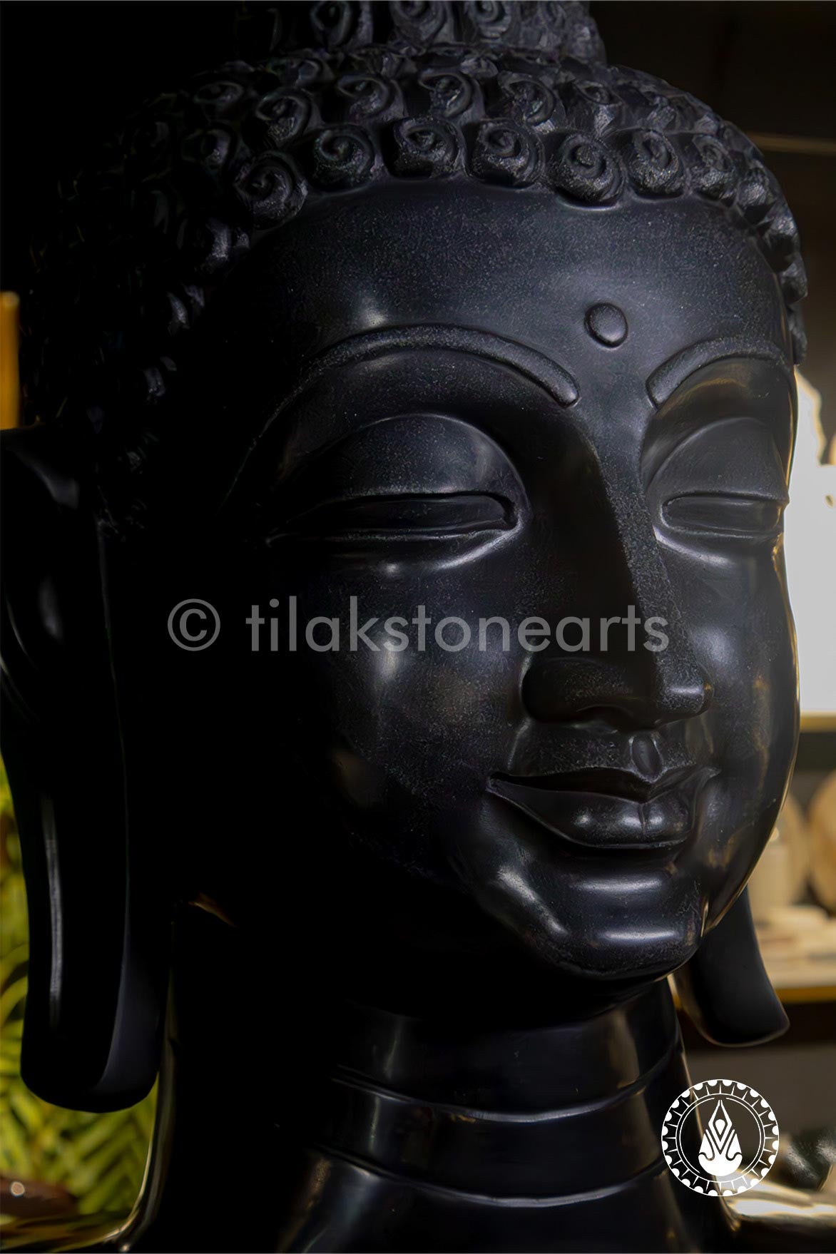 Buddha Ji 18" | Mid Night Black Stone
