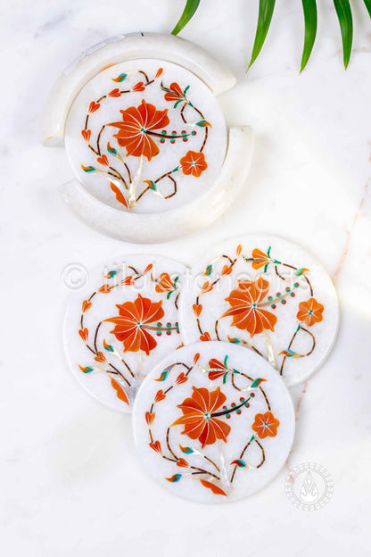Coasters 5" | Inlay Stones