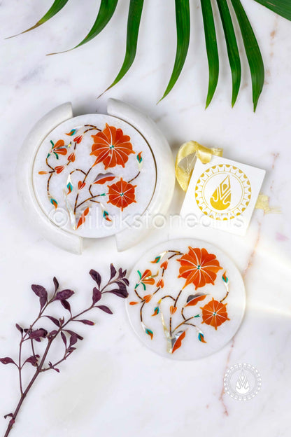 Coasters 5" | Inlay Stones