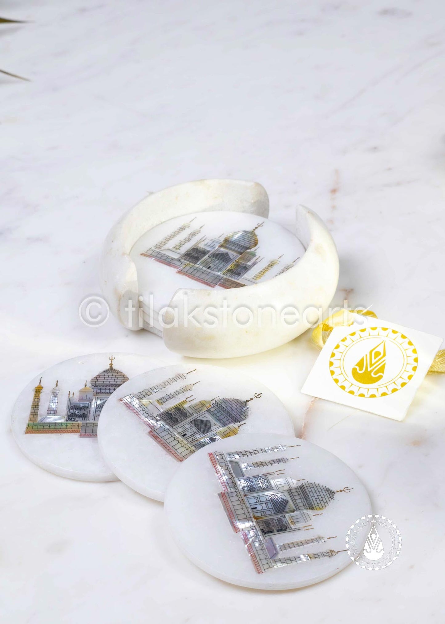 Coasters 5" | Inlay Stones