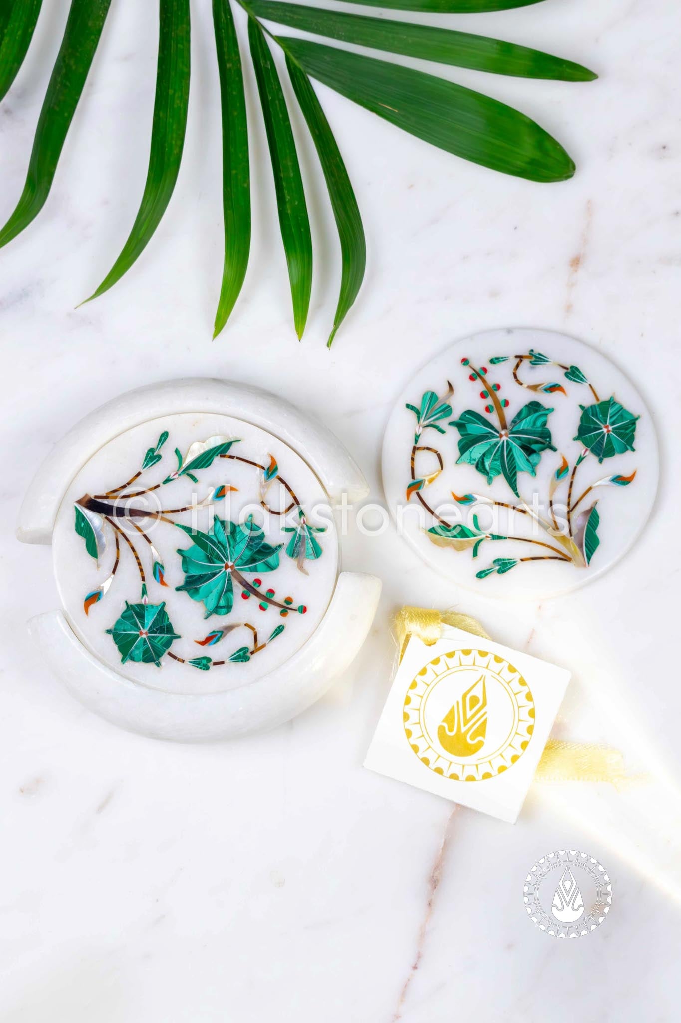 Coasters 5" | Inlay Stones