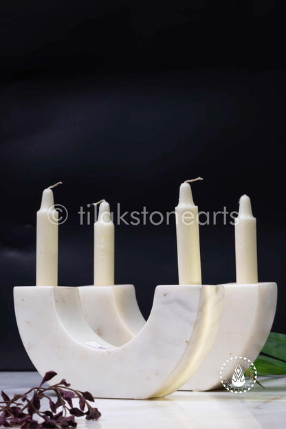 Candle Stand 4" | Wonder White