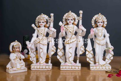 Ram Darbar 12" Vietnam Pure White Marble Idol