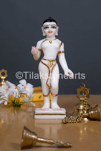 Isckon Radha Krishna 12" Vietnam Pure White Idol