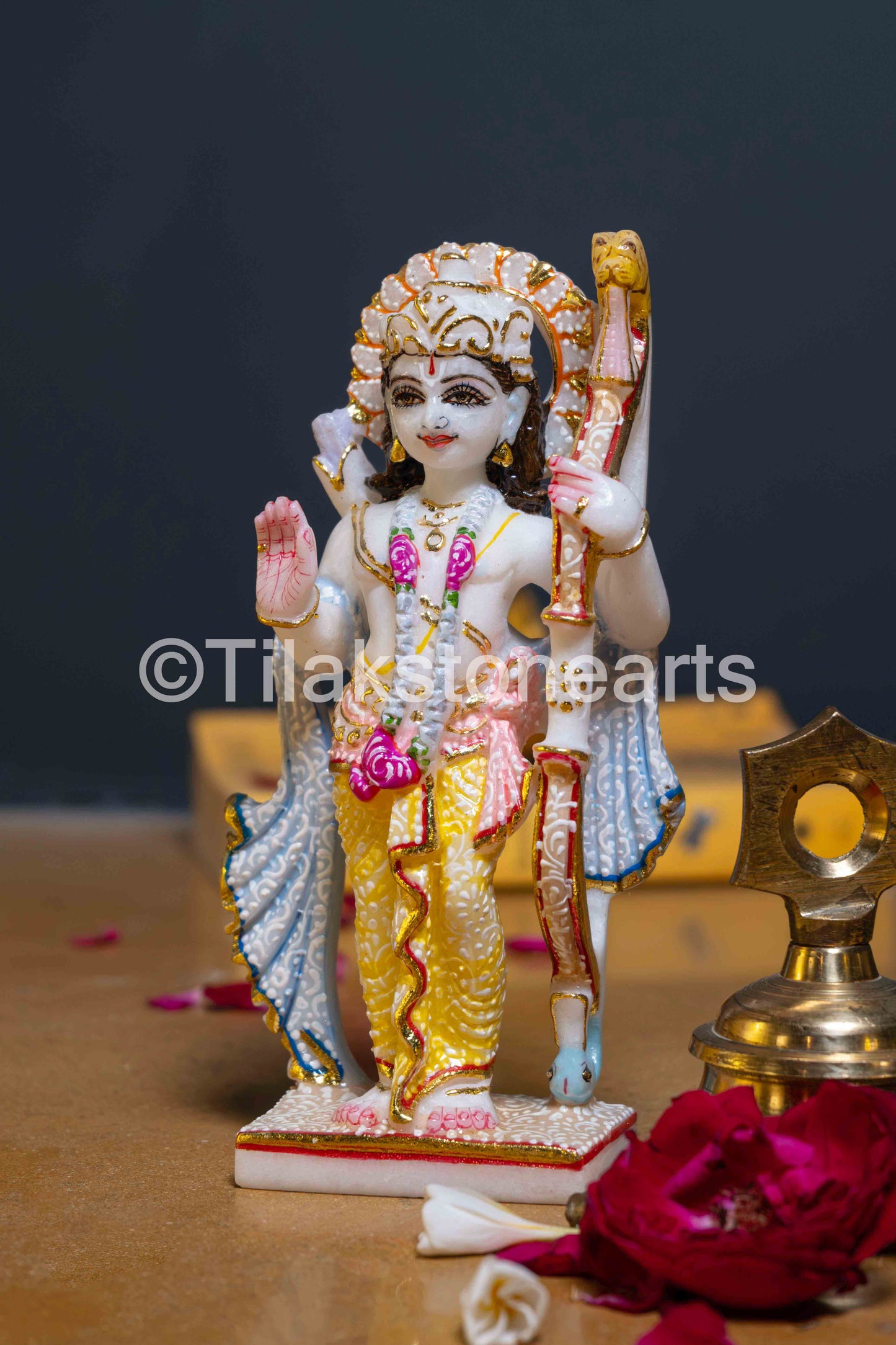 Ram Sita 7" Vietnam Pure White Marble Idol