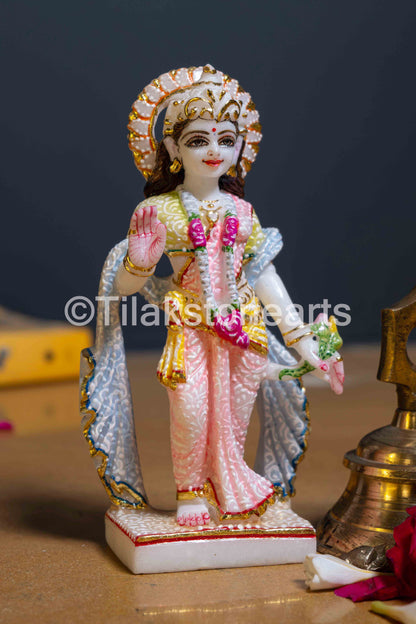 Ram Sita 7" Vietnam Pure White Marble Idol
