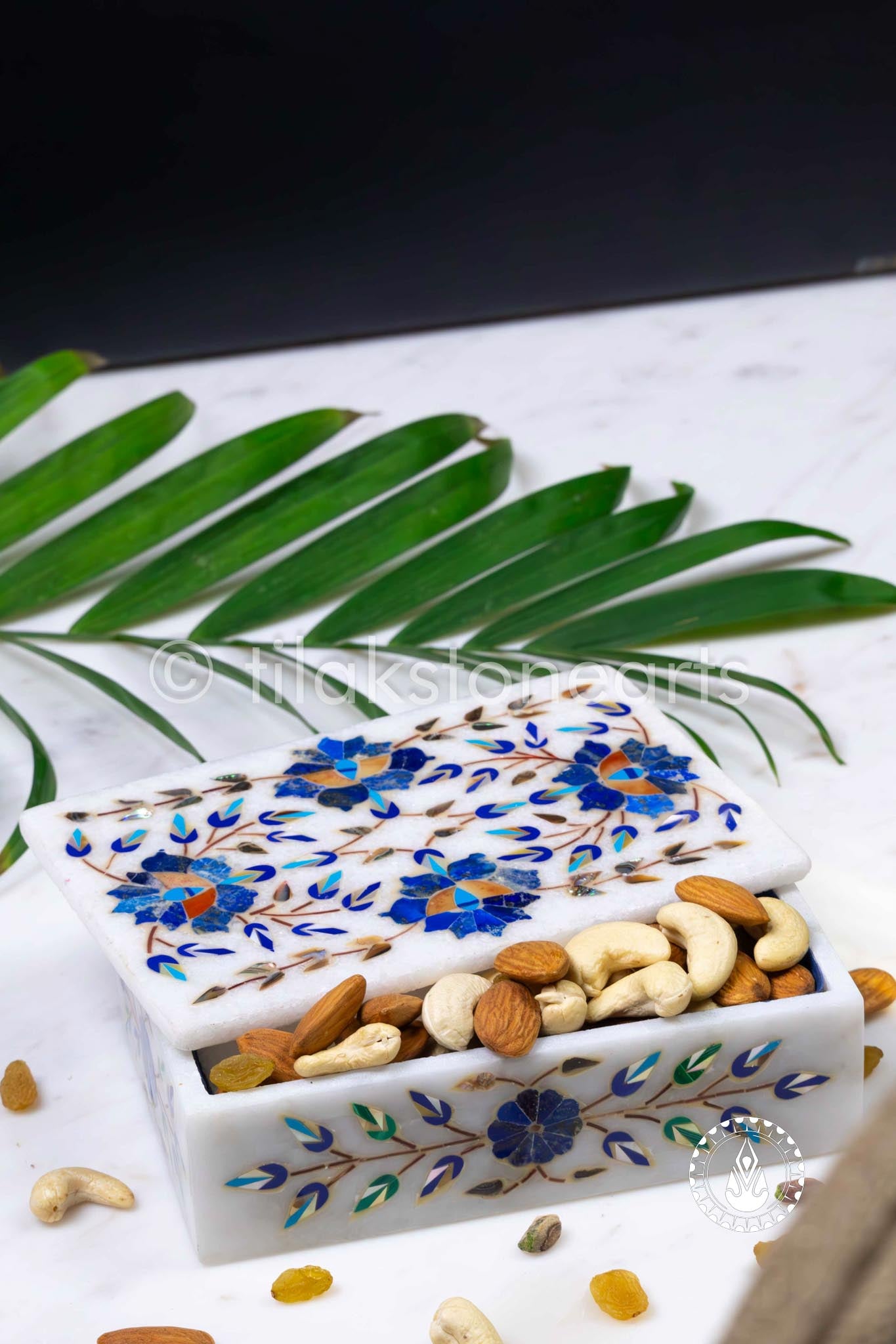 Dry Fruit Pots 2" | Inlay Stones