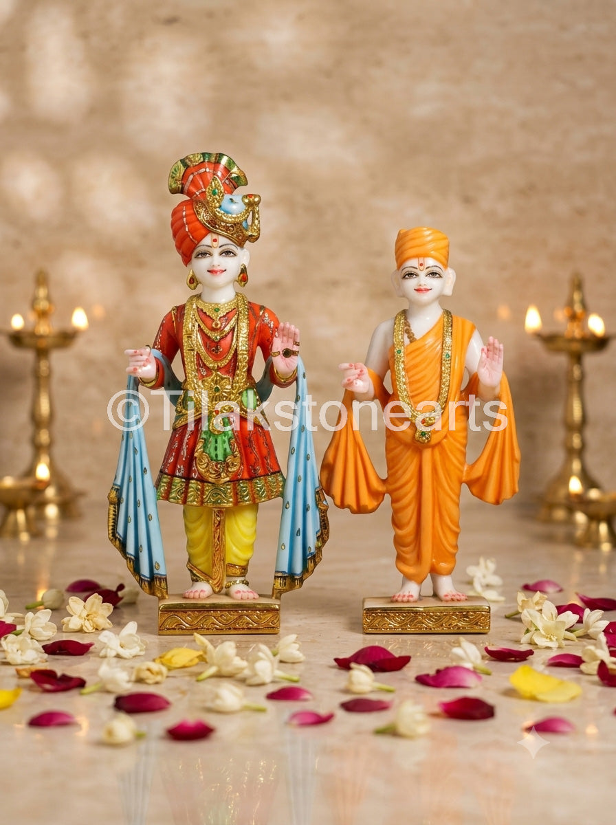 Swami Narayan Jain Gods 15" Vietnam Pure White Marble Idol