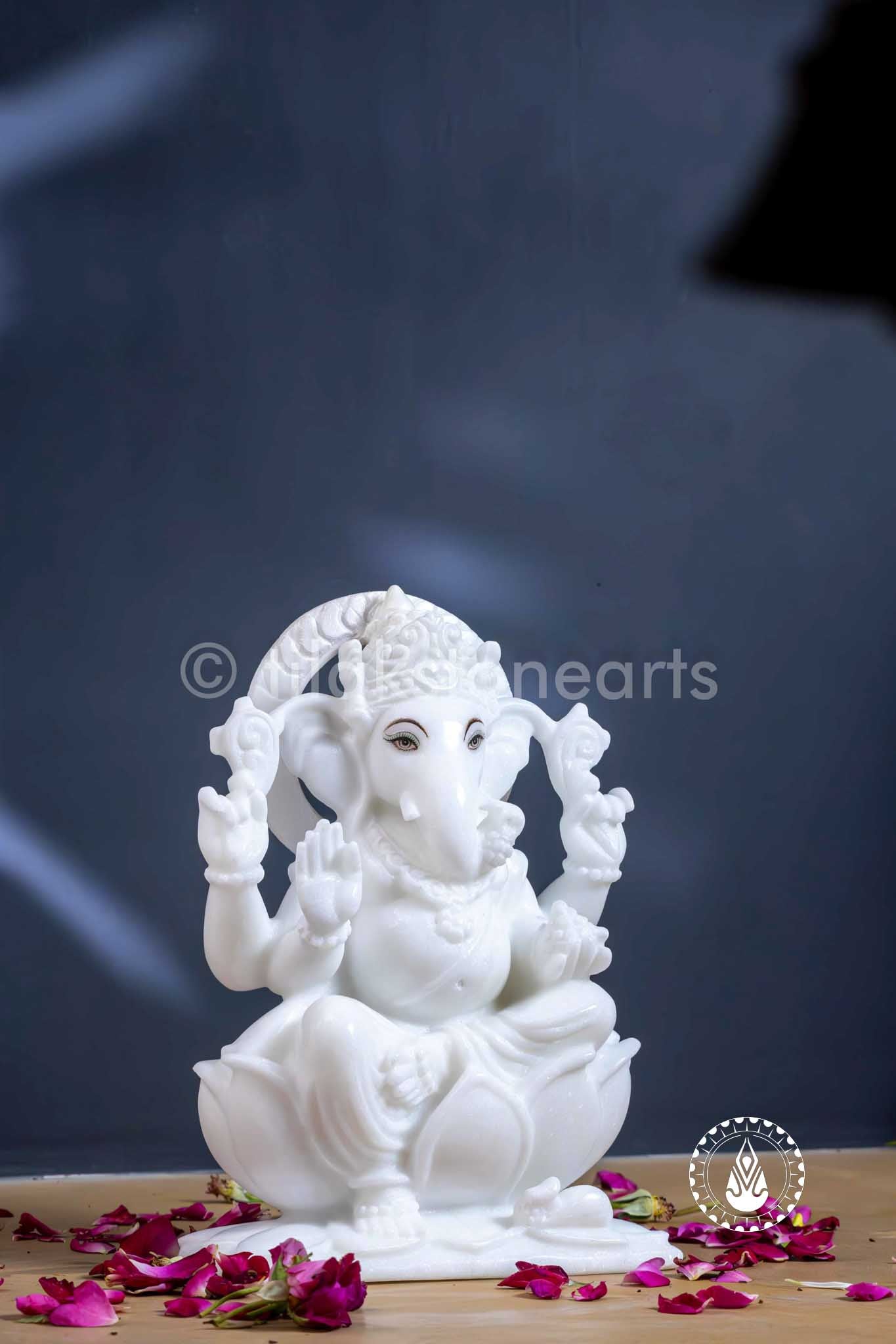 Ganesha 9" | Makrana Super White
