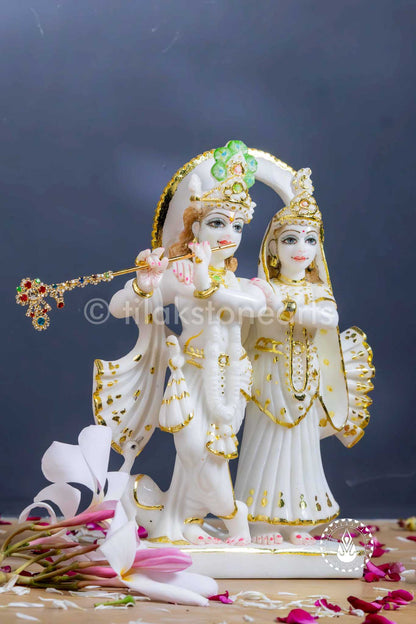 Radha Krishna Jugal Jodi 10" | Swiss White (Imported)