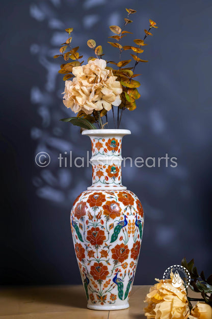 Flower Pot 18" | Inlay Stone