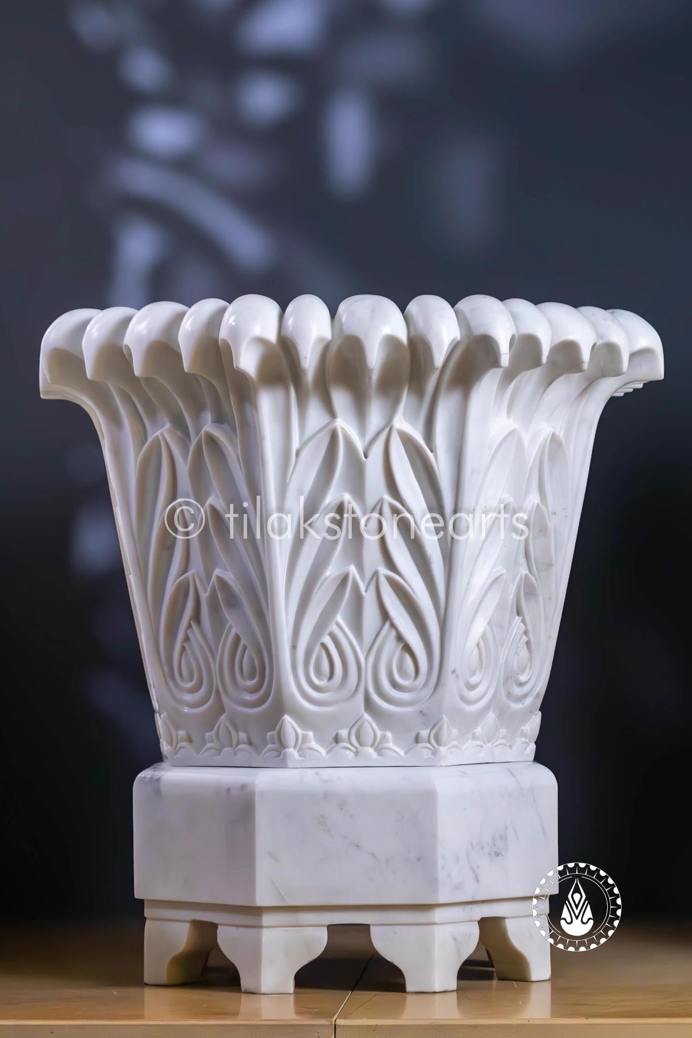 Flower Pot 18" | Wonder White