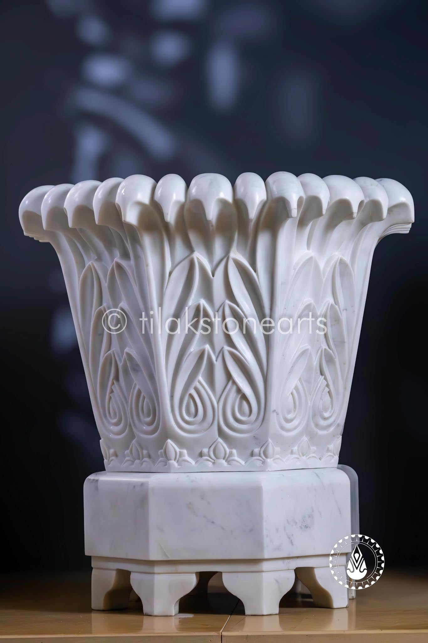 Flower Pot 18" | Wonder White