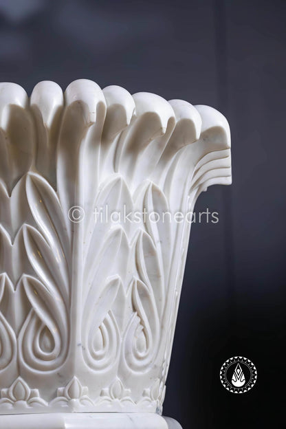 Flower Pot 18" | Wonder White