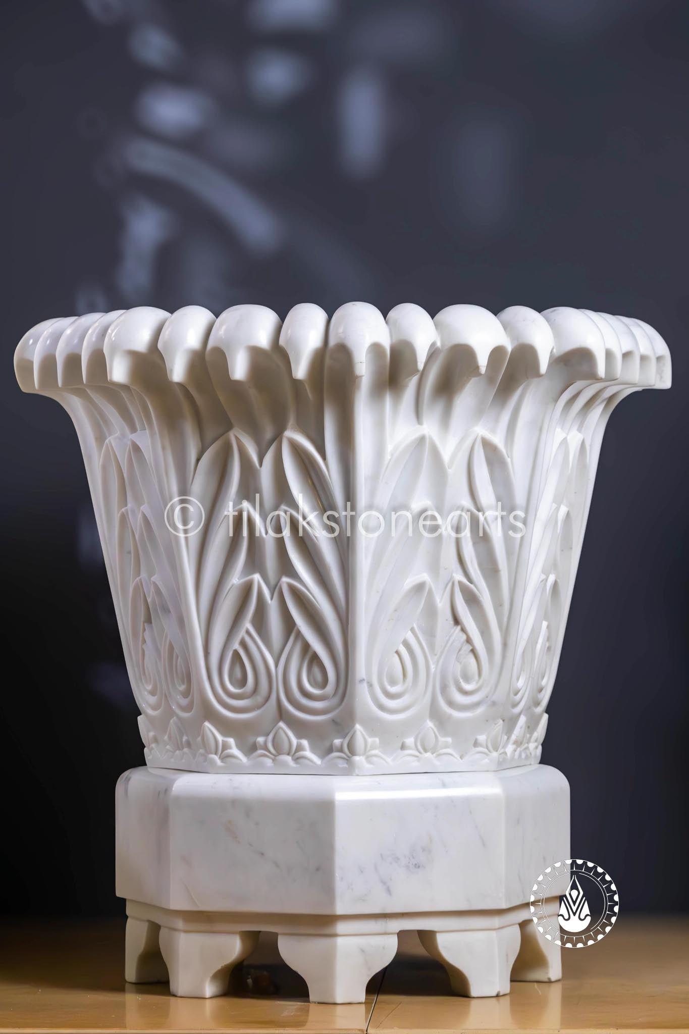 Flower Pot 18" | Wonder White