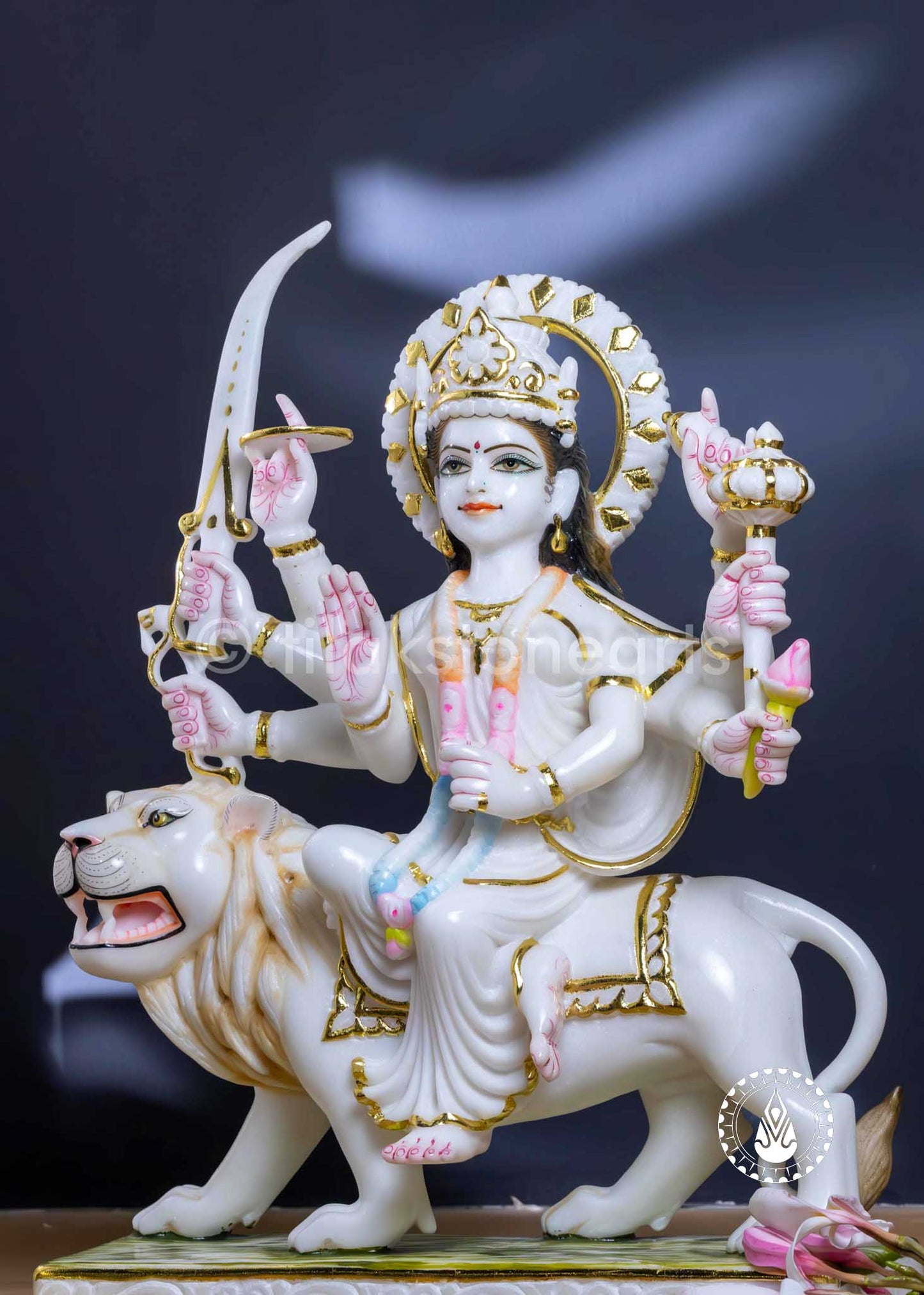 Durga Maa 15" | Swiss White (Imported)