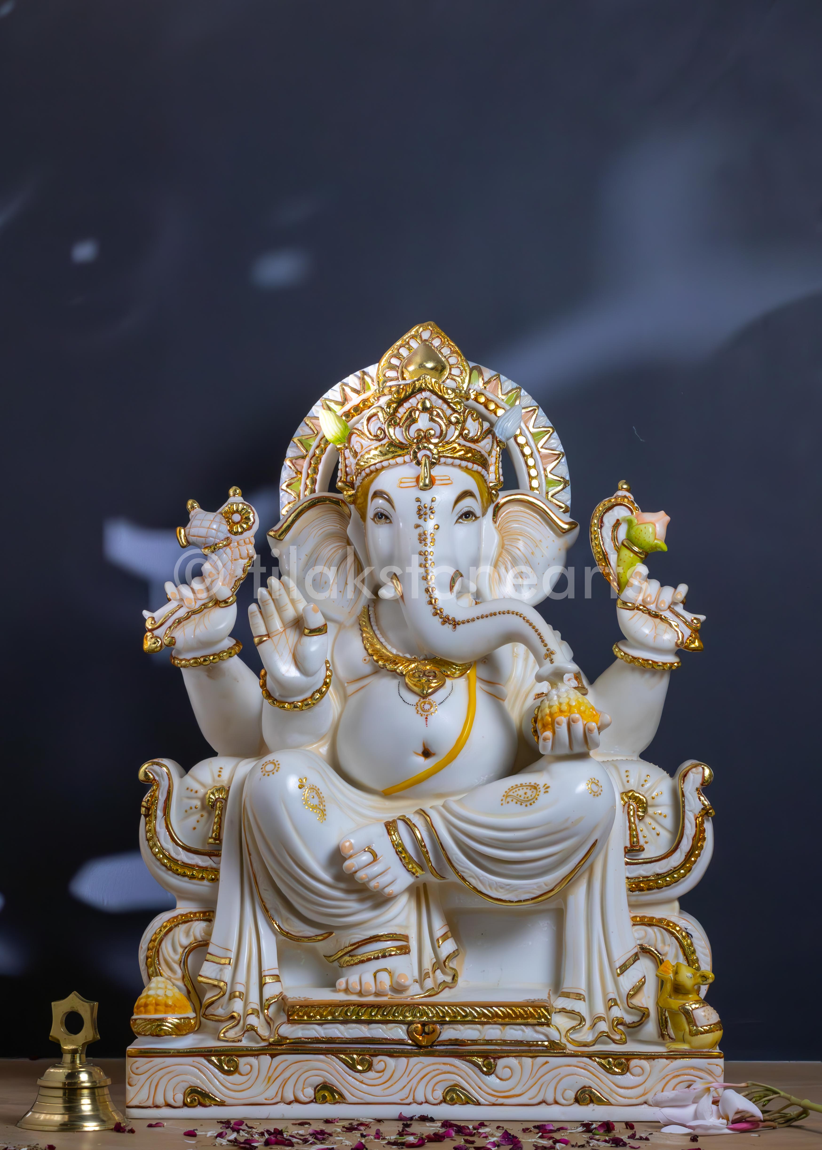 Ganesha 24" | Cultured Marble
