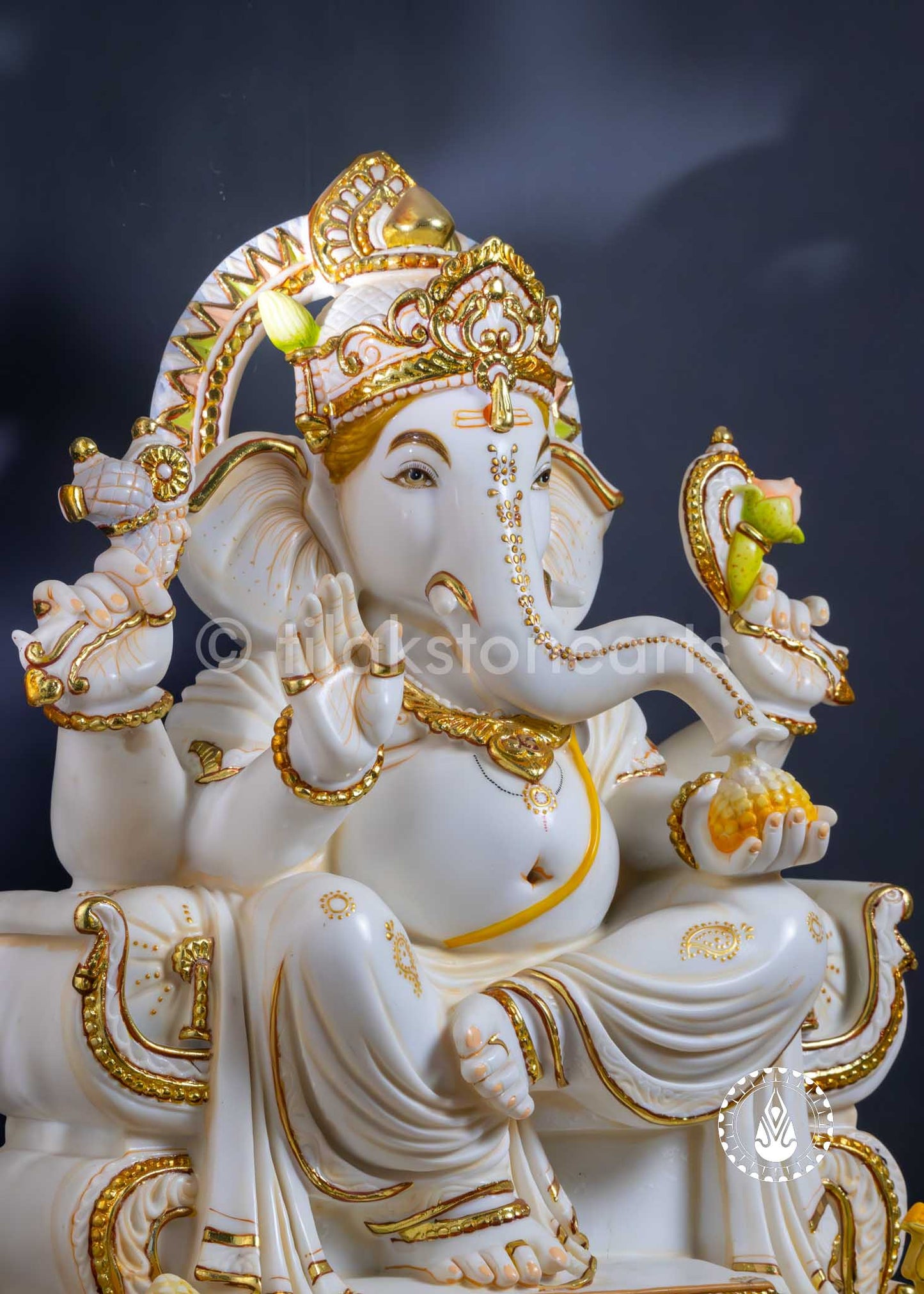 Ganesha 24" | Cultured Marble