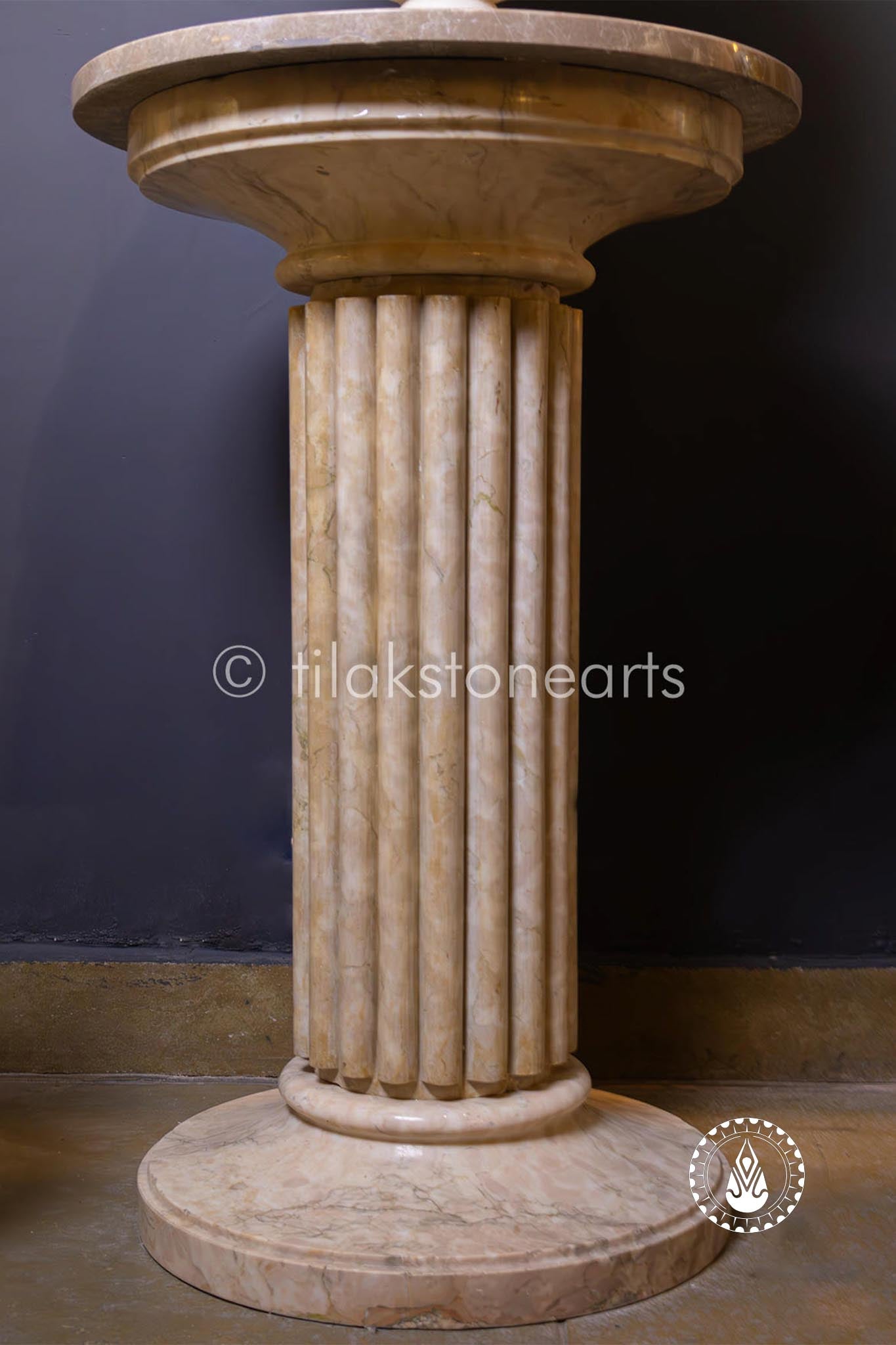 The Regal Exprador Pillar 30" | Antique Marble