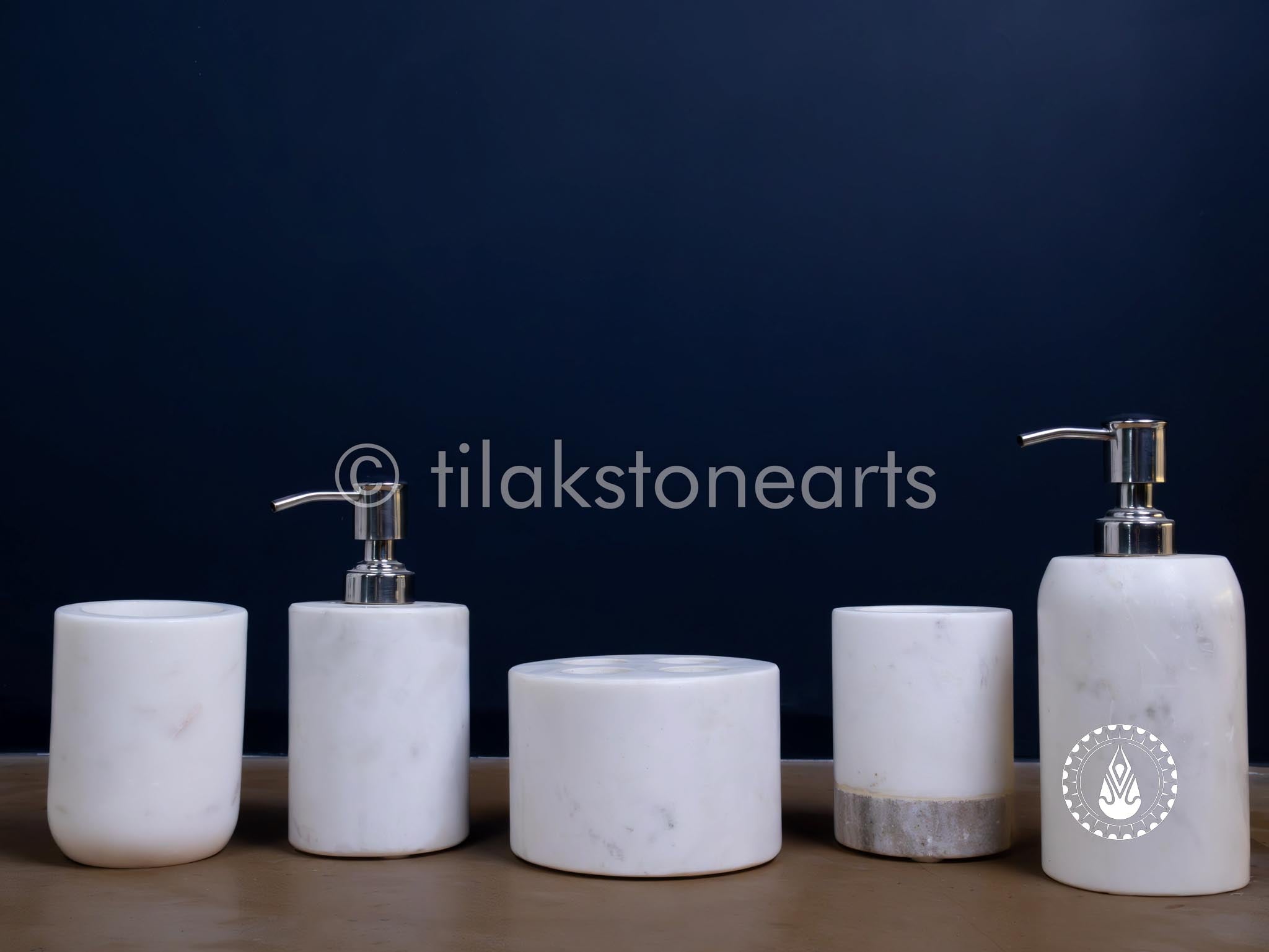 Bathroom Sets 8" | Indian White