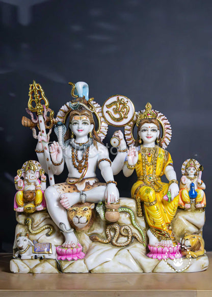 Shiv Parivaar 21" | Swiss White (Imported)