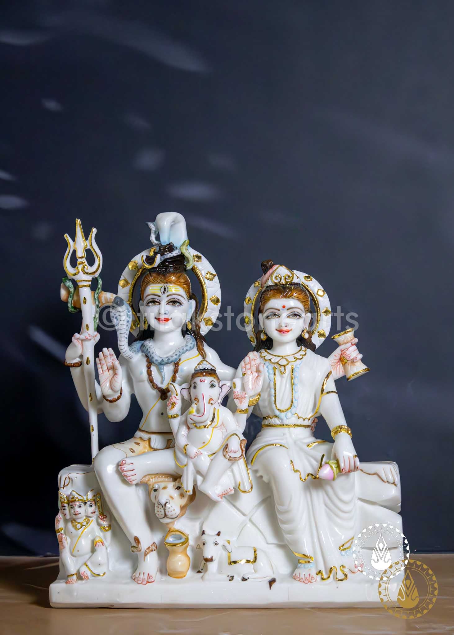 Shiv Parivar 15" | Swiss White(Imported)