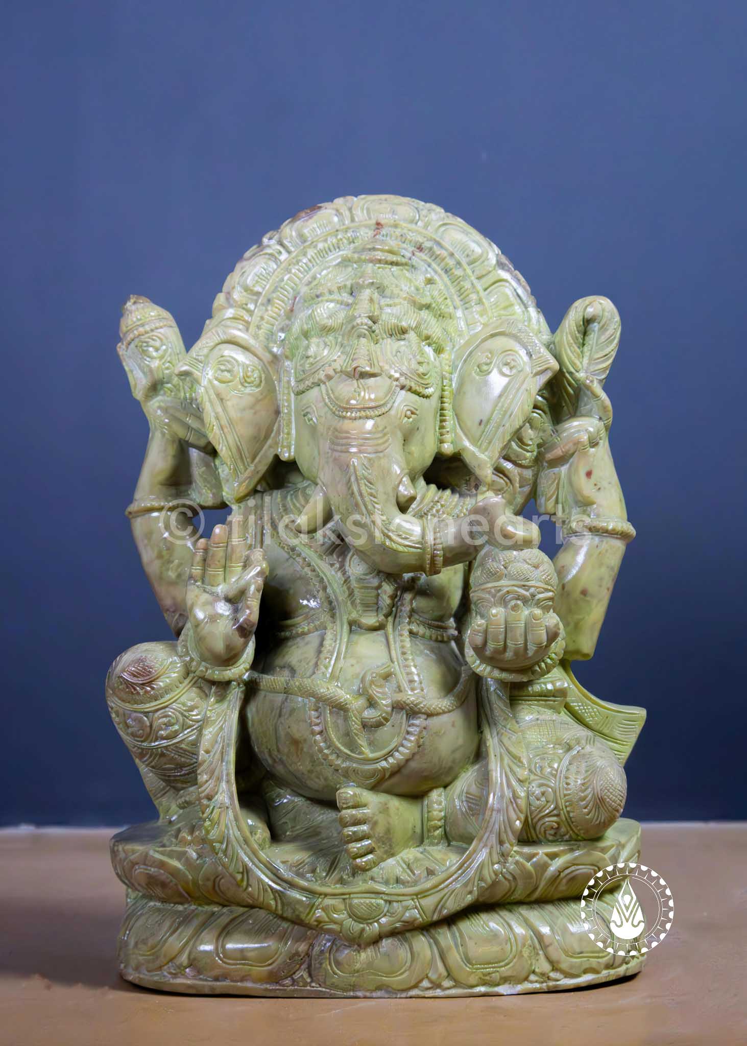 Ganesha 12" | Jade Onyx