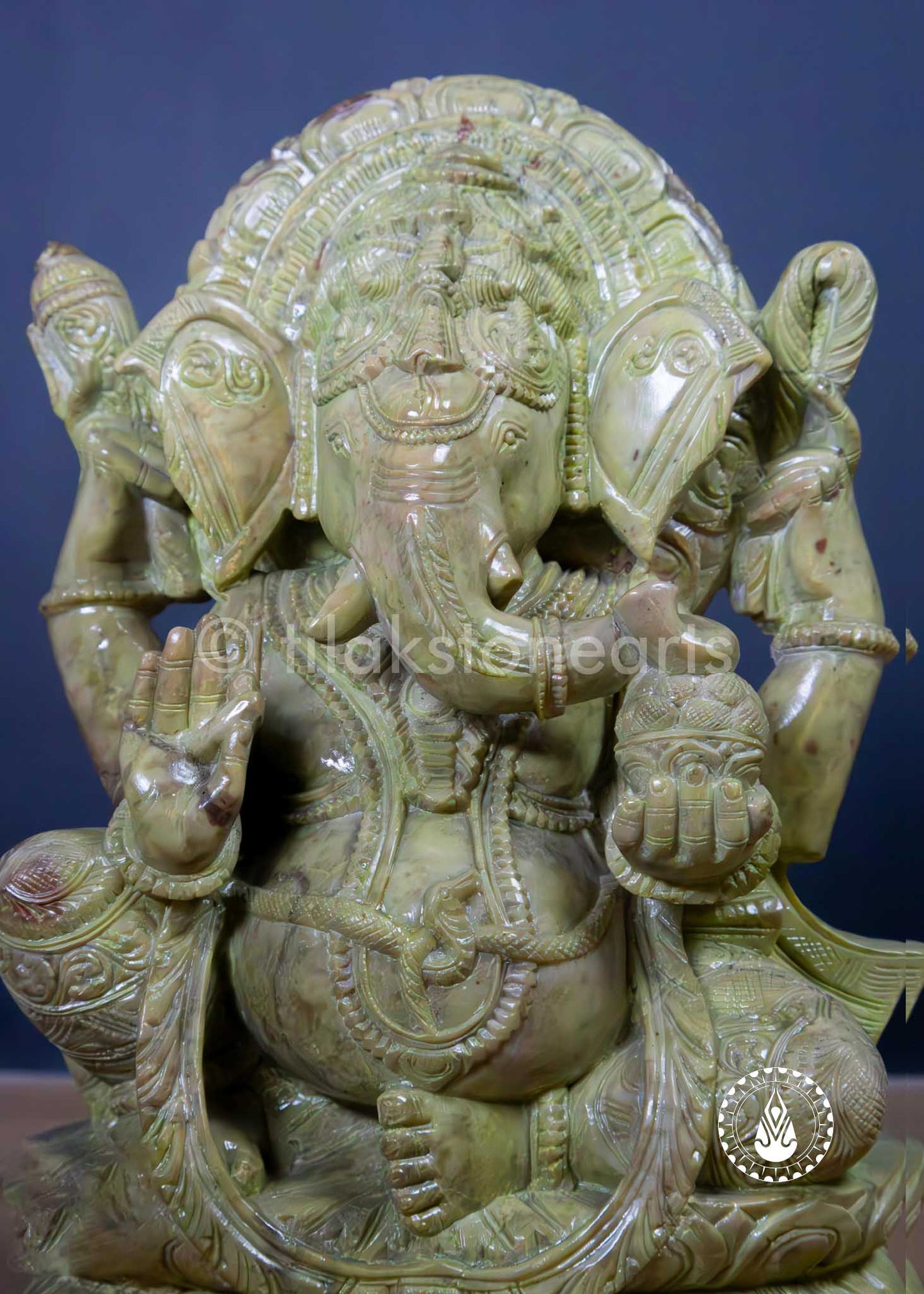 Ganesha 12" | Jade Onyx