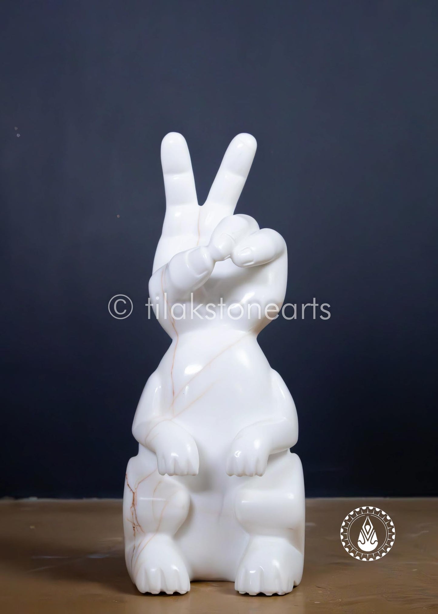 Rabbit Hand 12" | White Spider