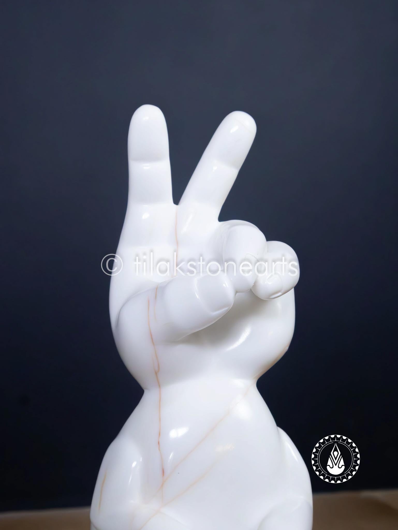 Rabbit Hand 12" | White Spider