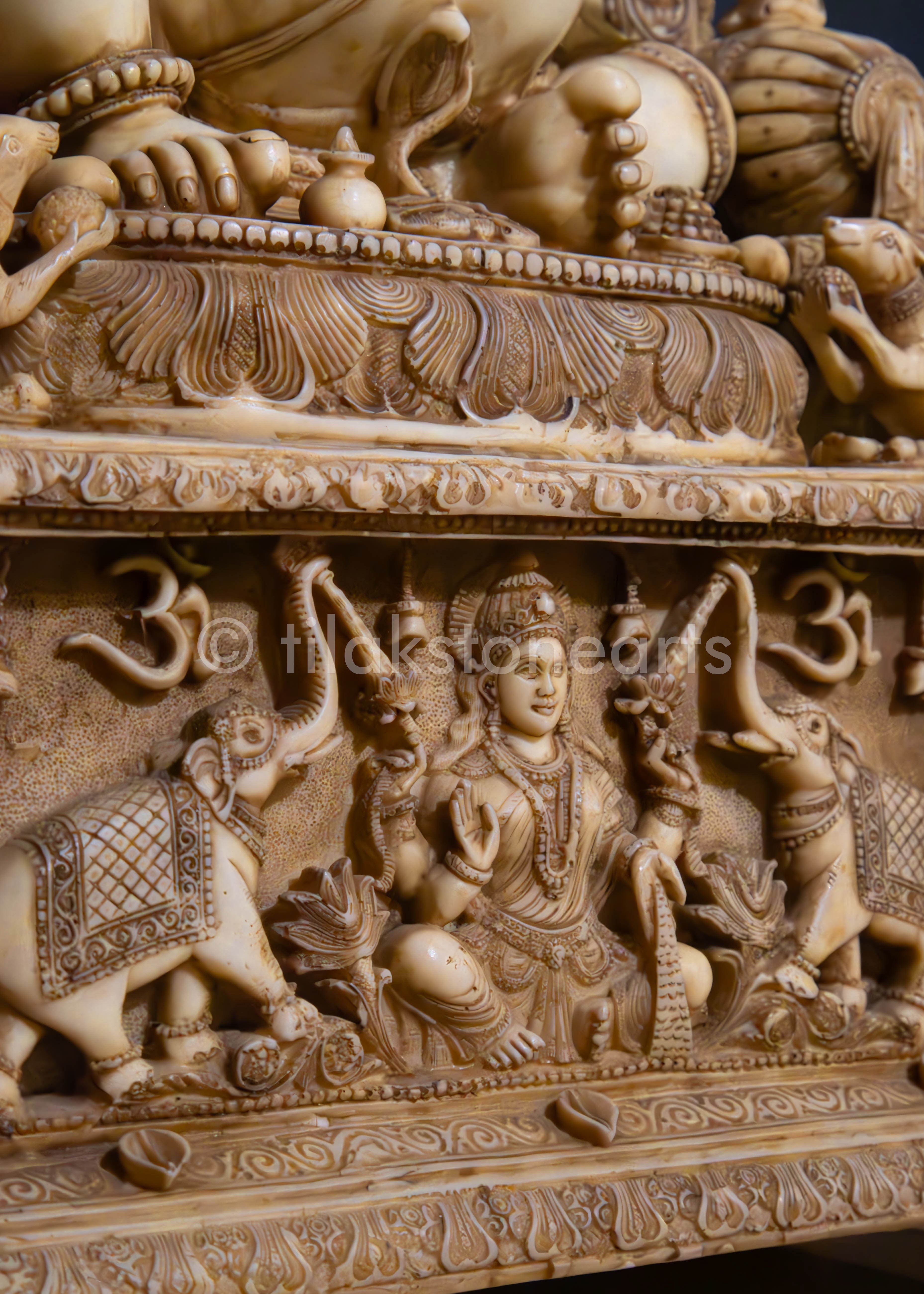 Holy Siddhivinayak Leela 34" | Cultured Marble