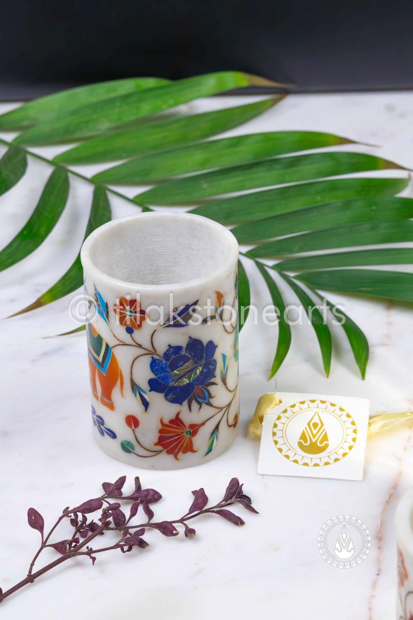 Stone Glass 4" | Inlay Stones