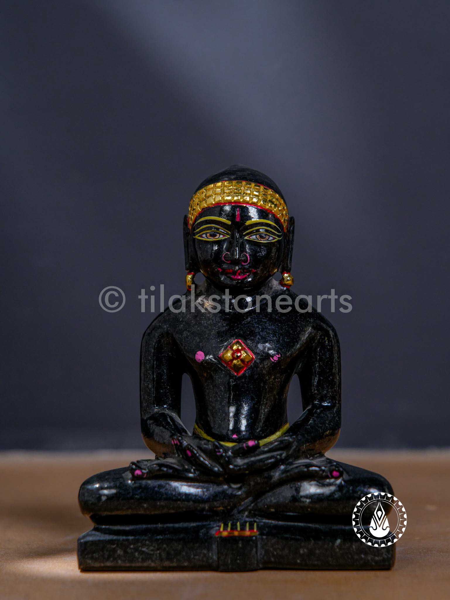 Jain God 5" | Mid Night Black Stone