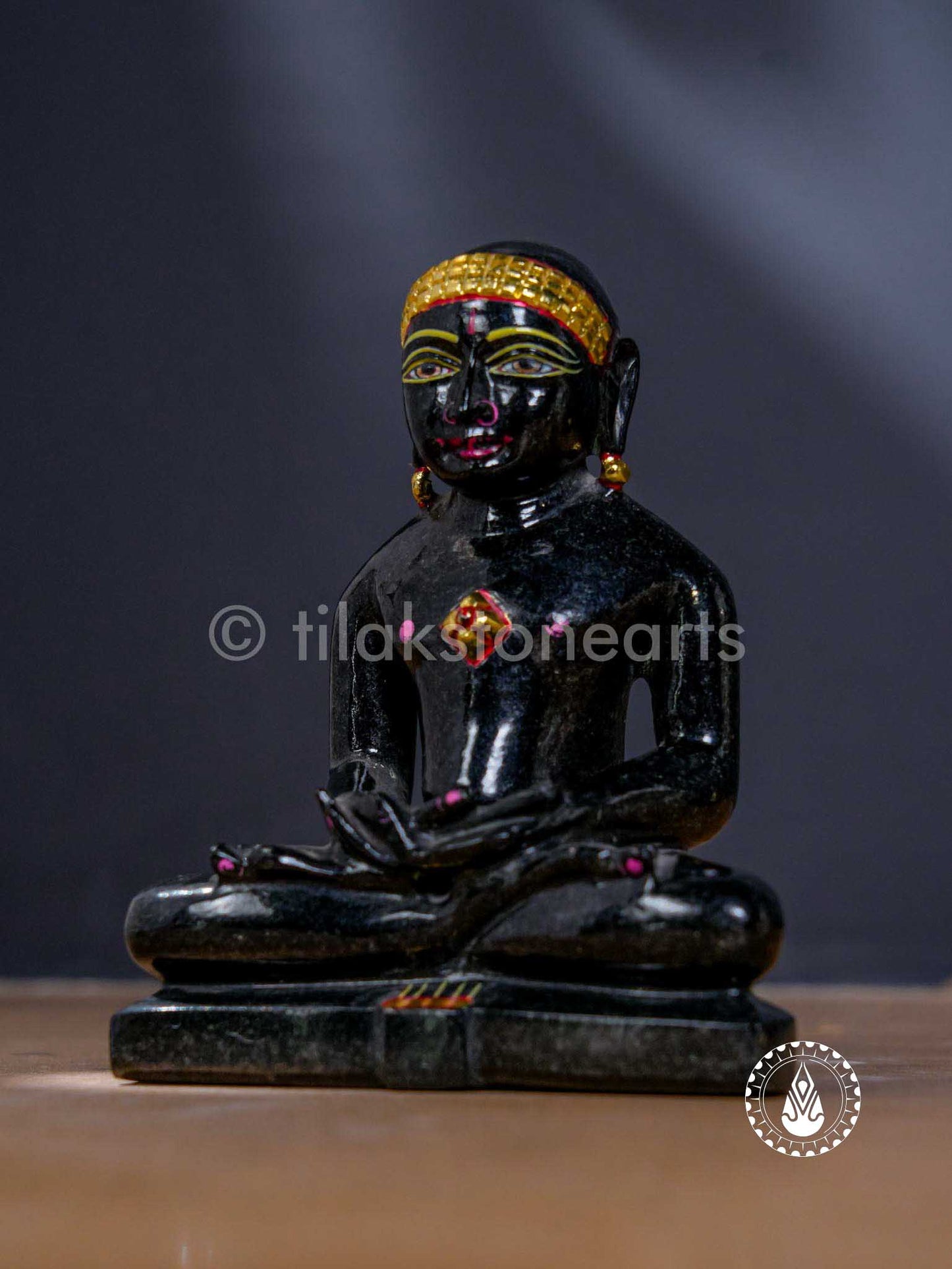 Jain God 5" | Mid Night Black Stone