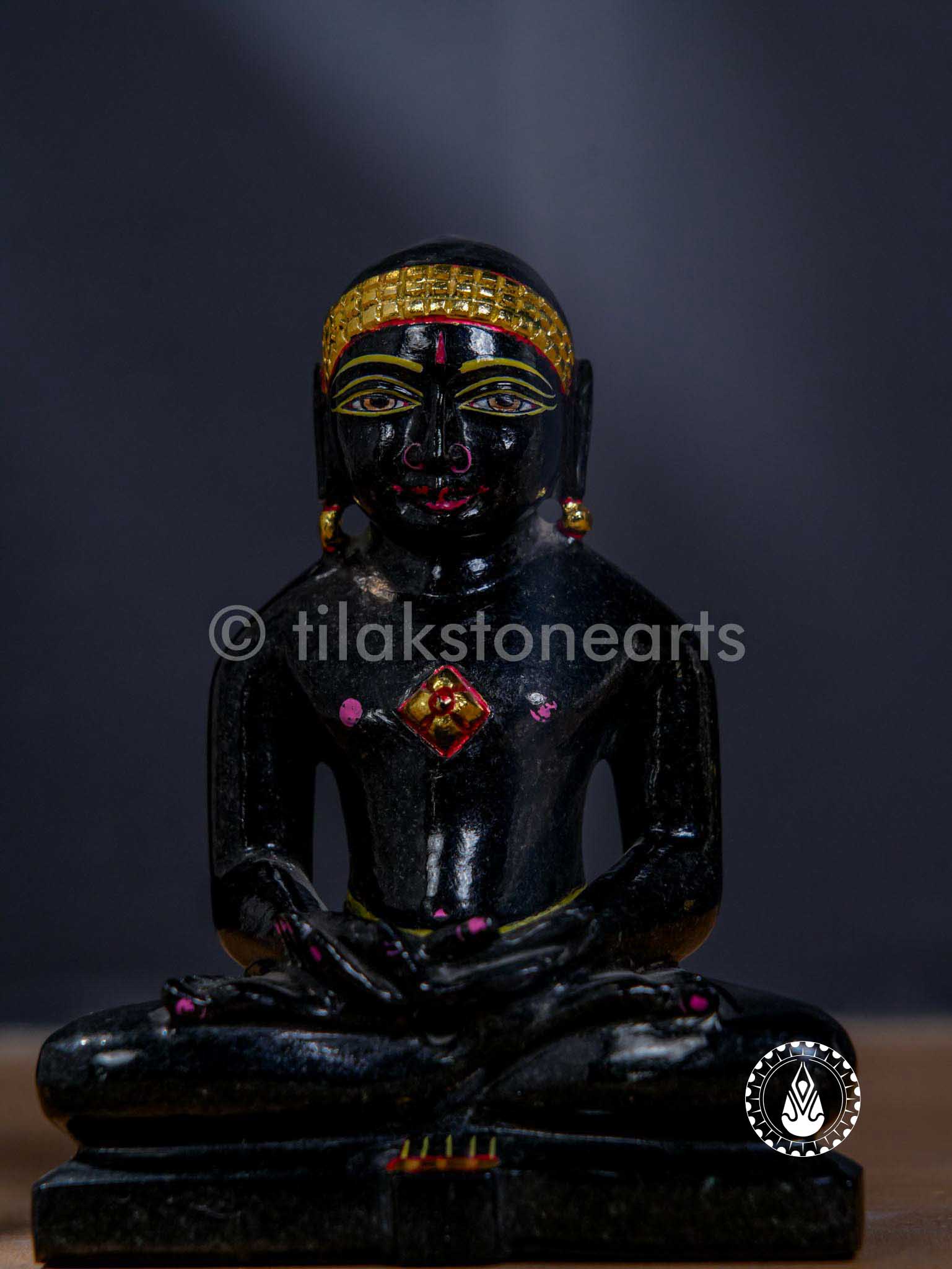 Jain God 5" | Mid Night Black Stone