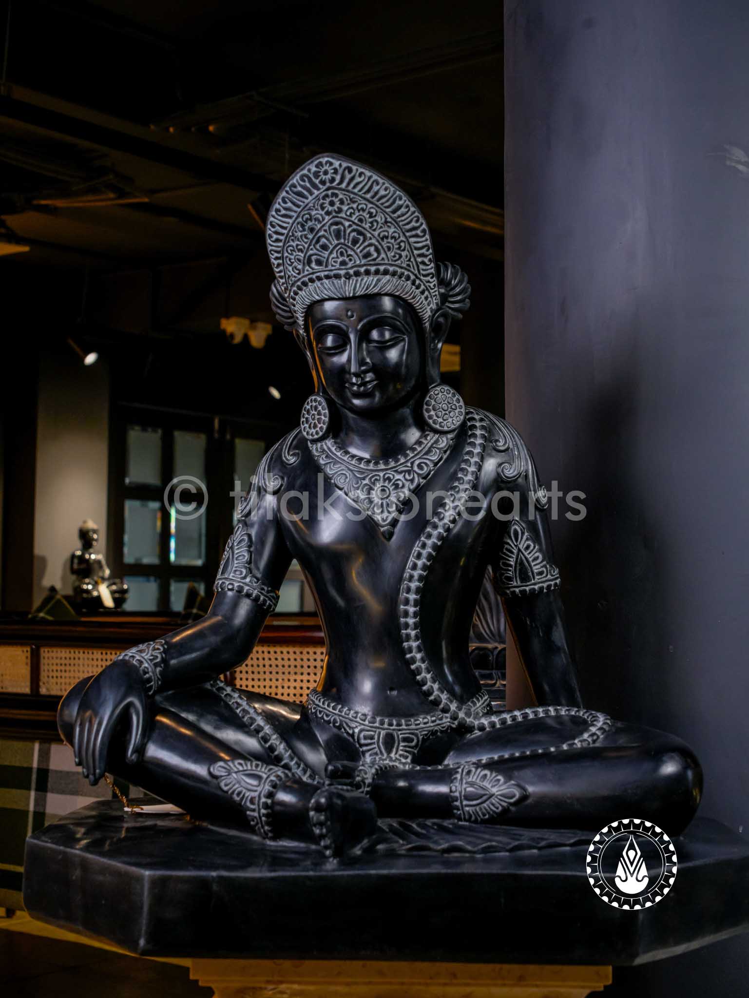 Buddha Ji 27" | Mid Night Black Stone