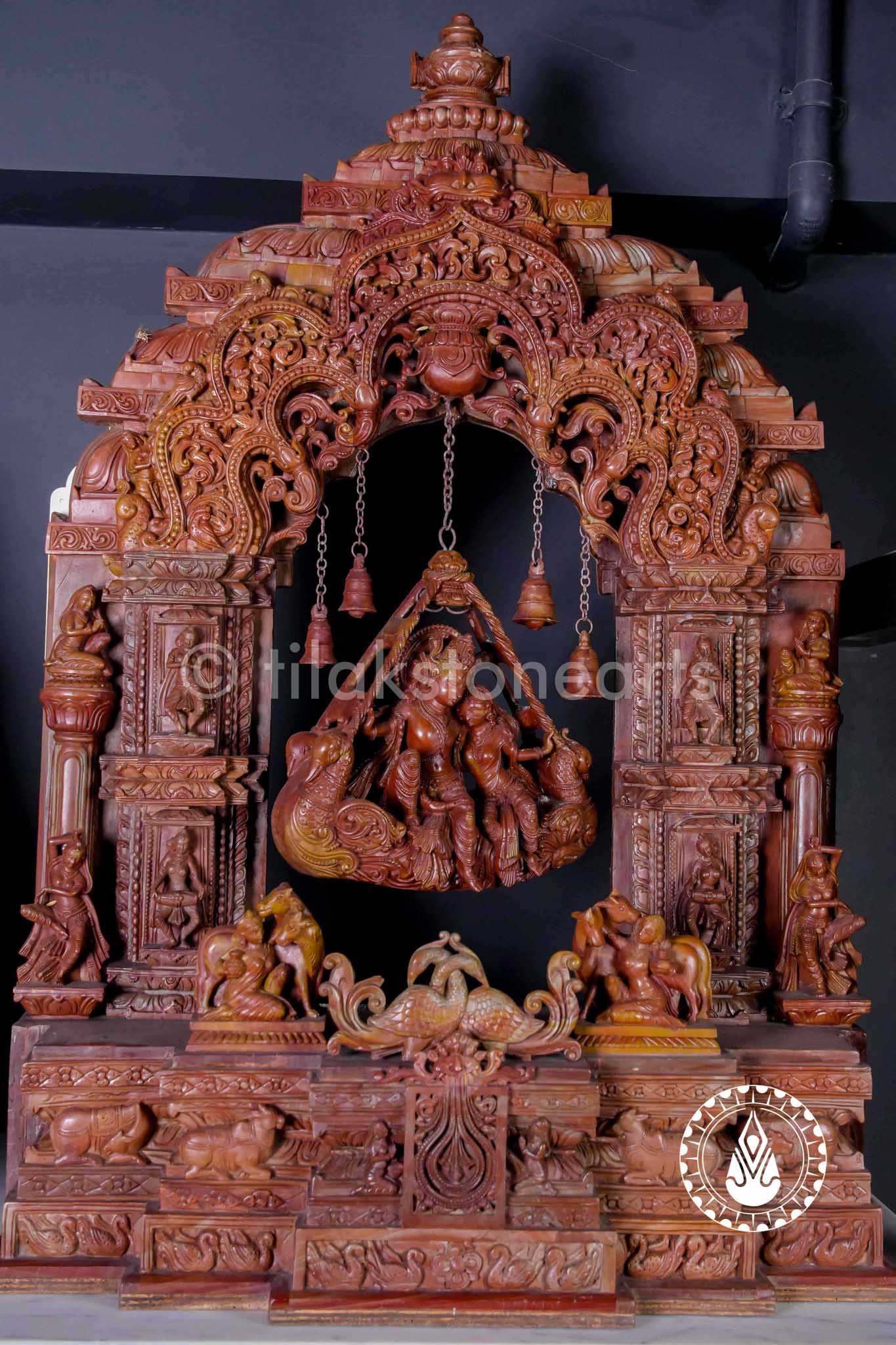 Radha Krishna Antarang Jhula 30" | Oakwood Stone