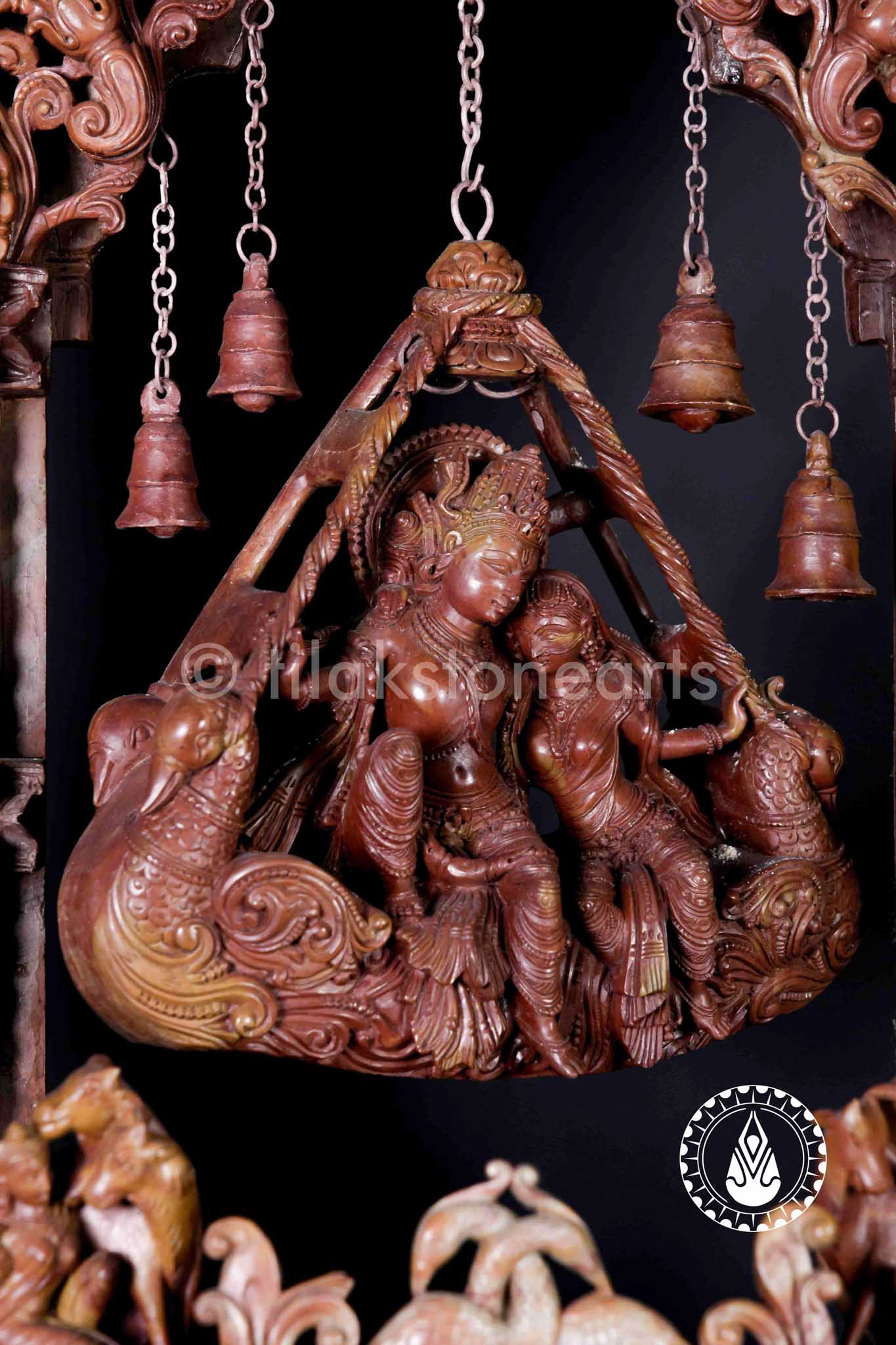 Radha Krishna Antarang Jhula 30" | Oakwood Stone
