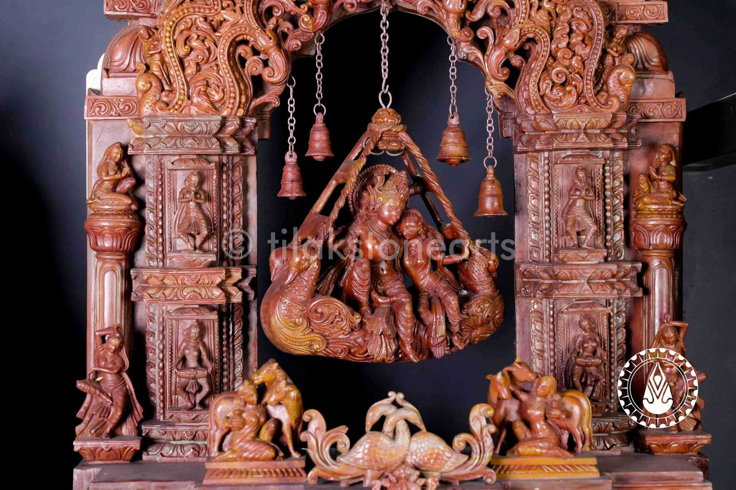 Radha Krishna Antarang Jhula 30" | Oakwood Stone
