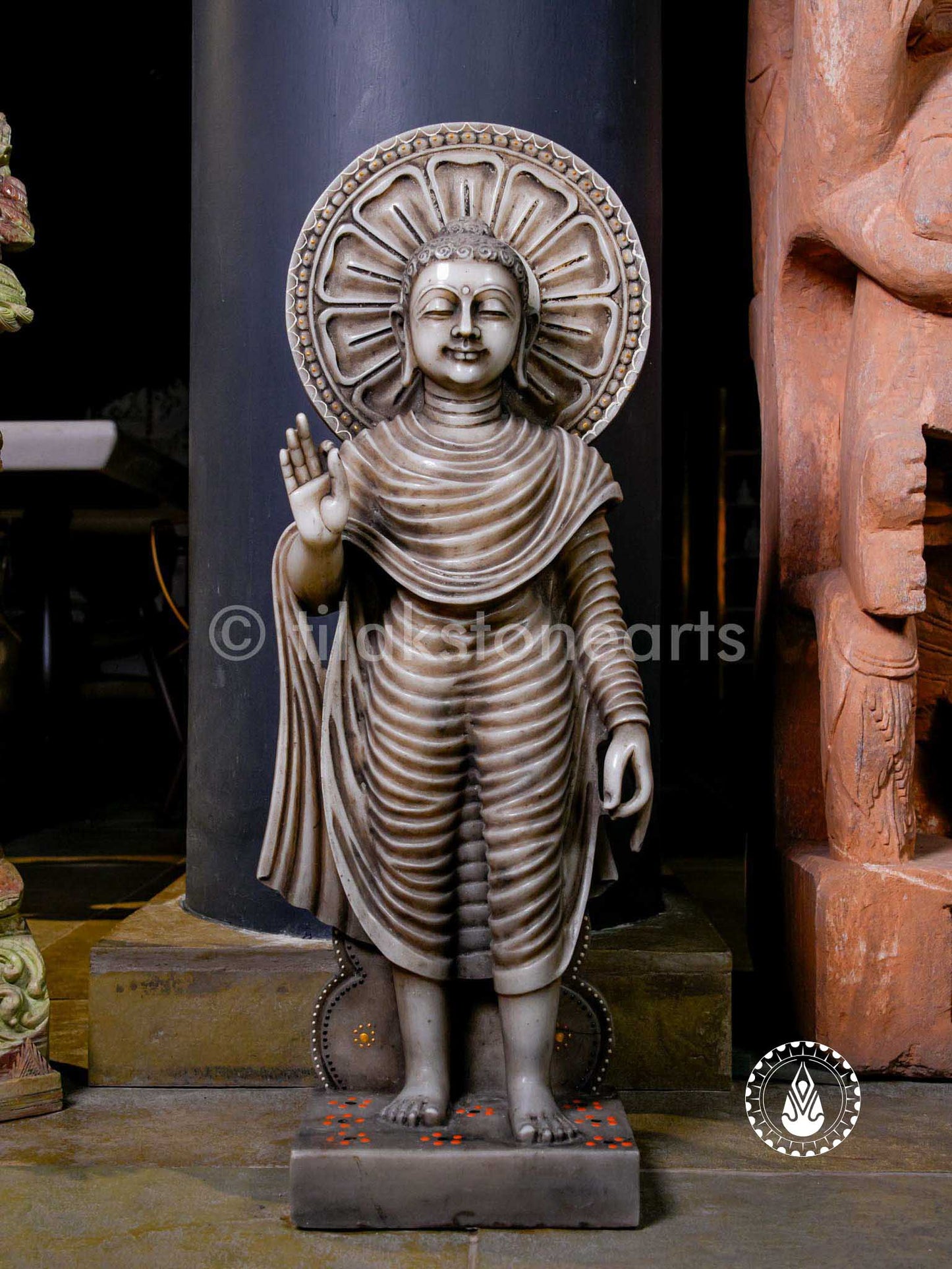 Buddha Ji 31" | Antique Marble