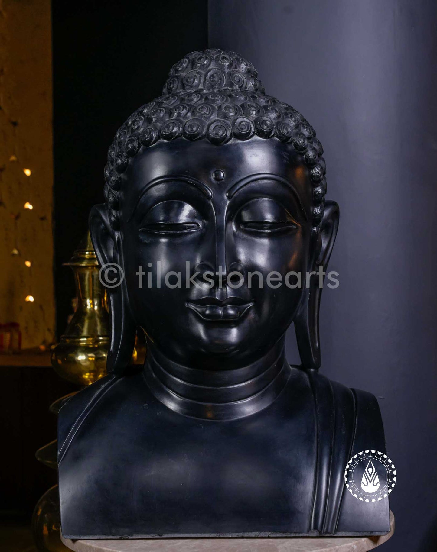 Buddha Ji 27" | Mid Night Black Stone