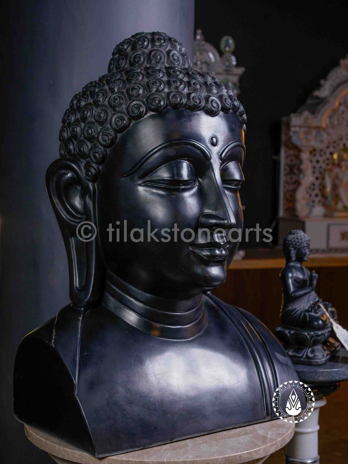 Buddha Ji 27" | Mid Night Black Stone