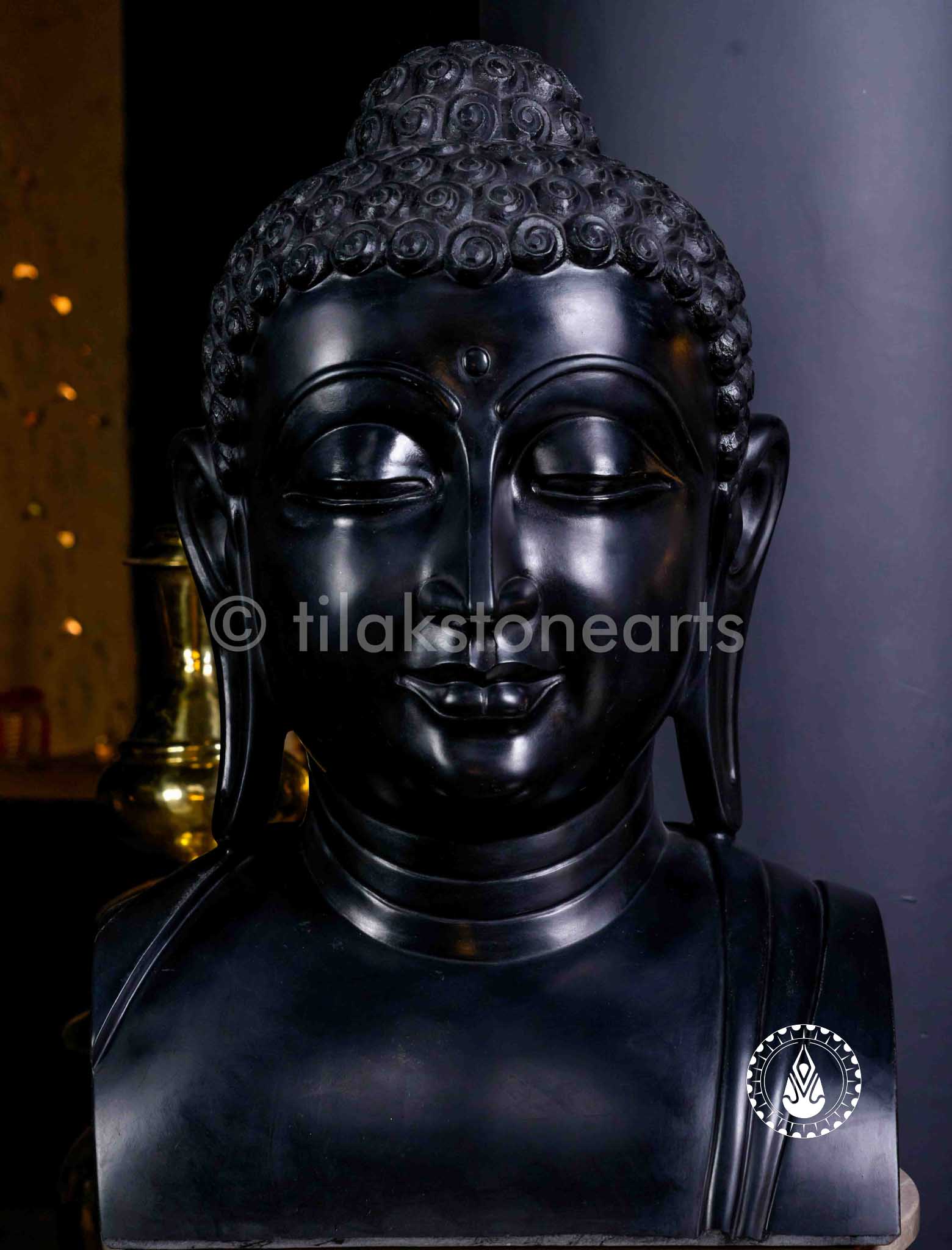 Buddha Ji 27" | Mid Night Black Stone