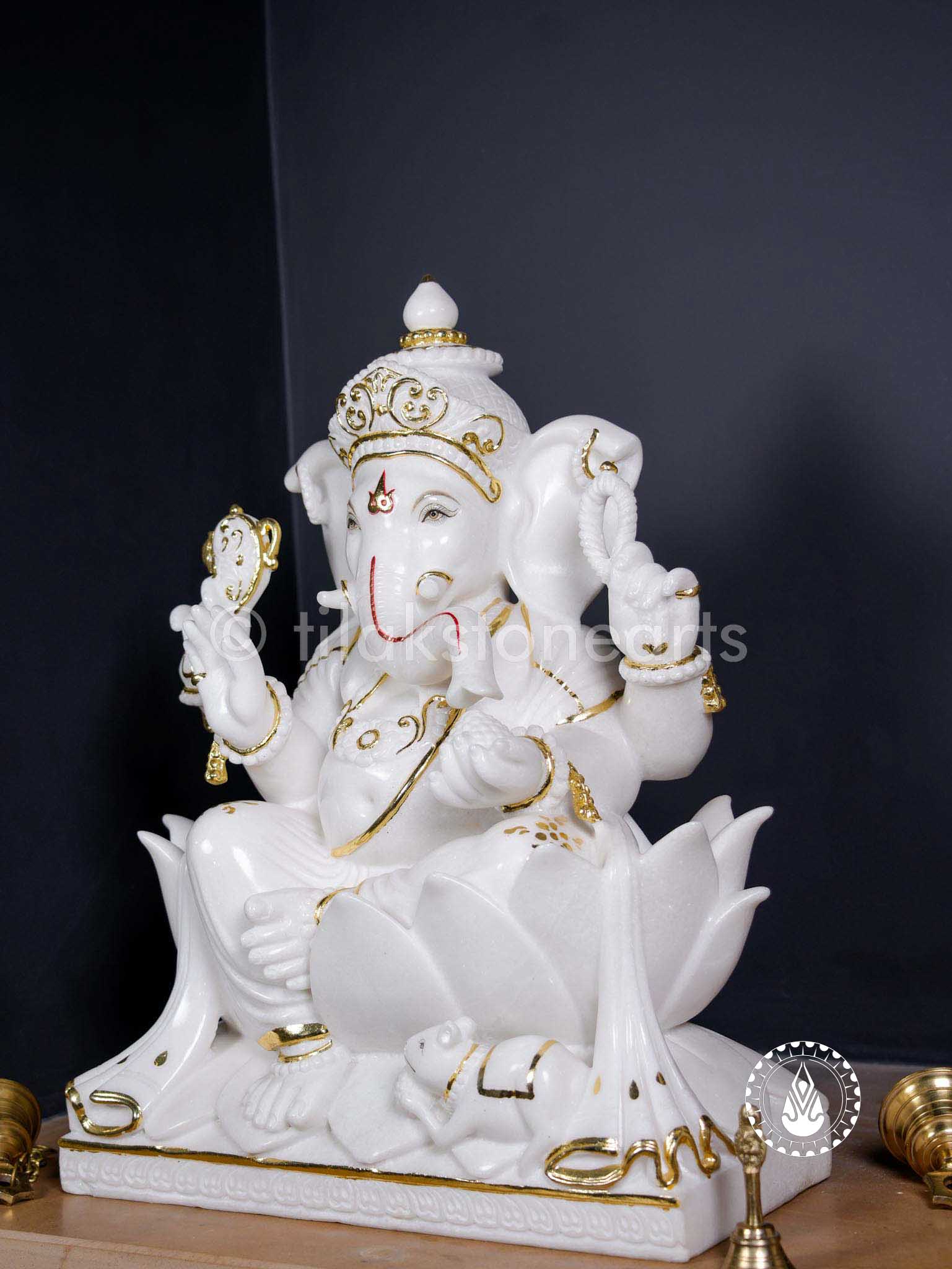 Ganesha 24" | Swiss White (Imported)