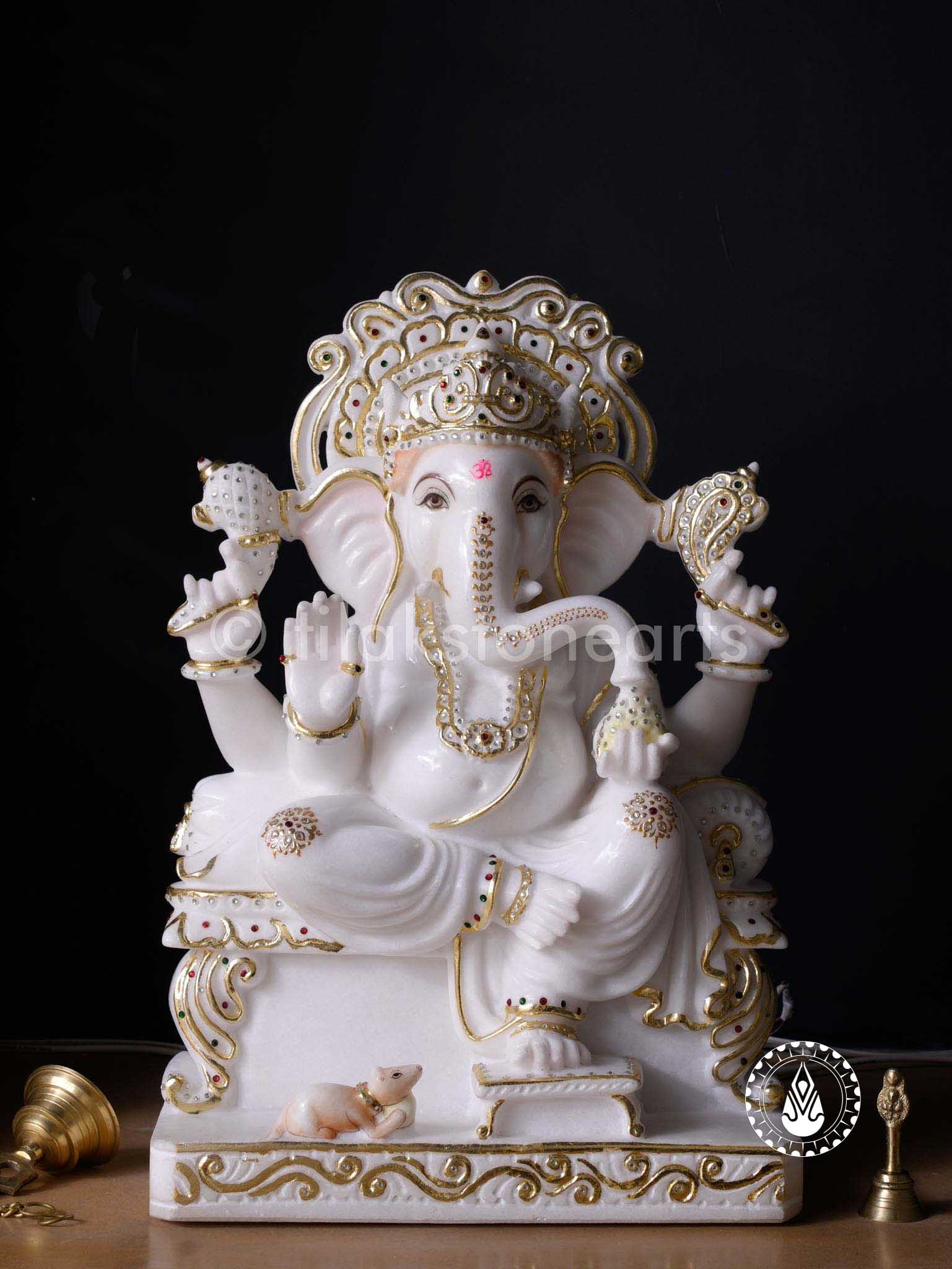 Ganesha 24" | Swiss White (Imported)