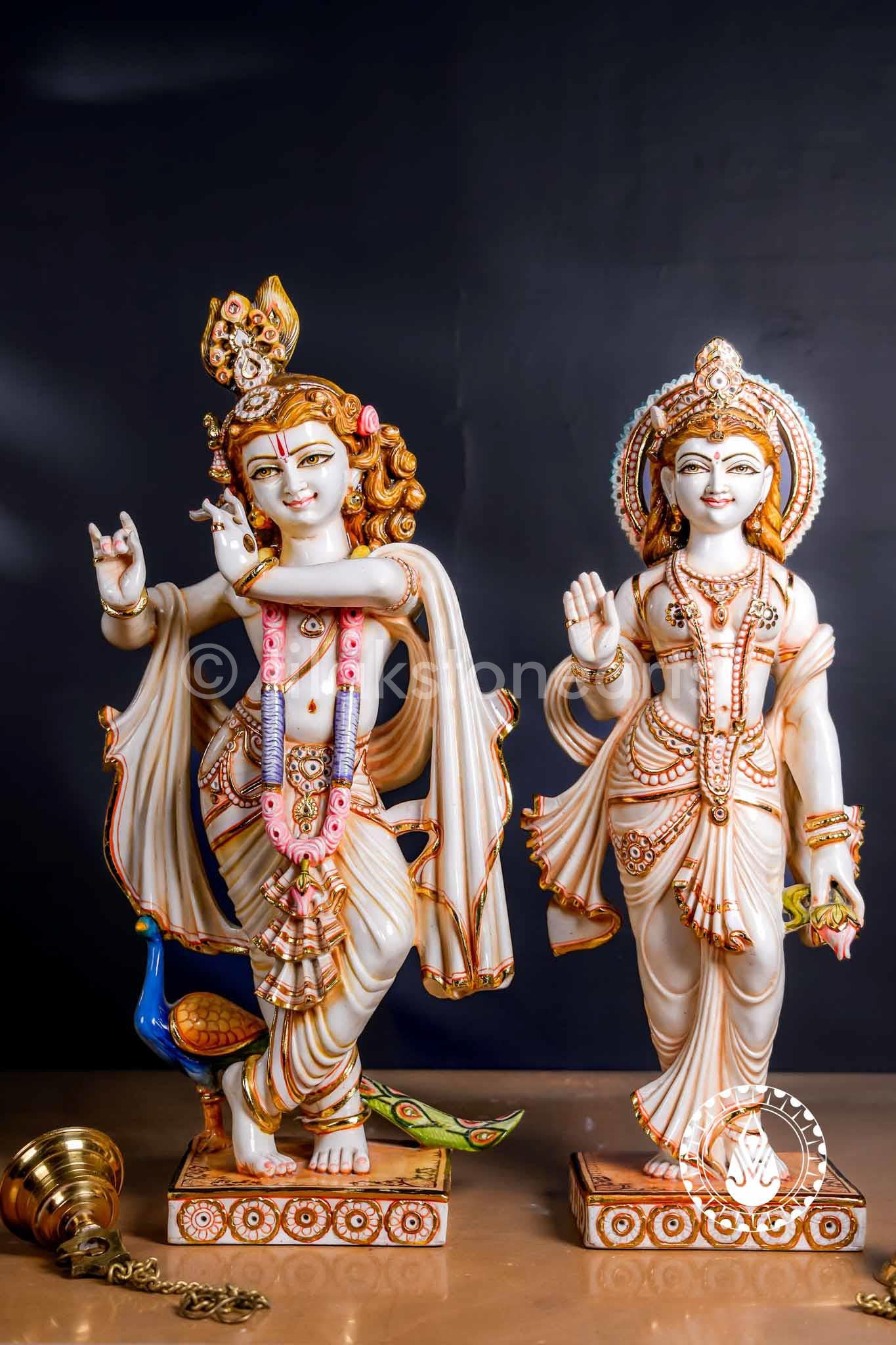 Radha Krishna 24" | Cultured Marble