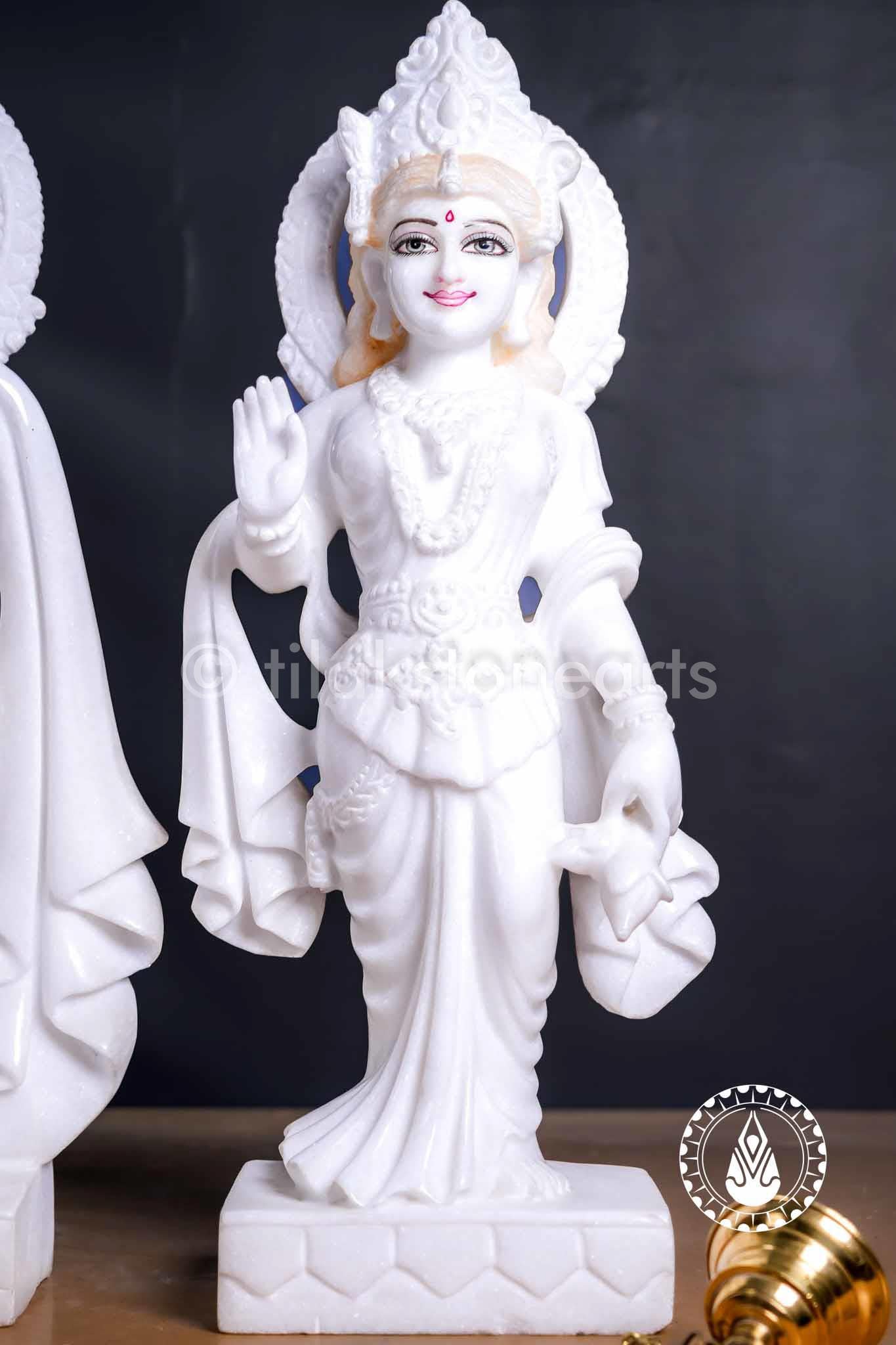Radha Krishna 24" | Swiss White (Imported)