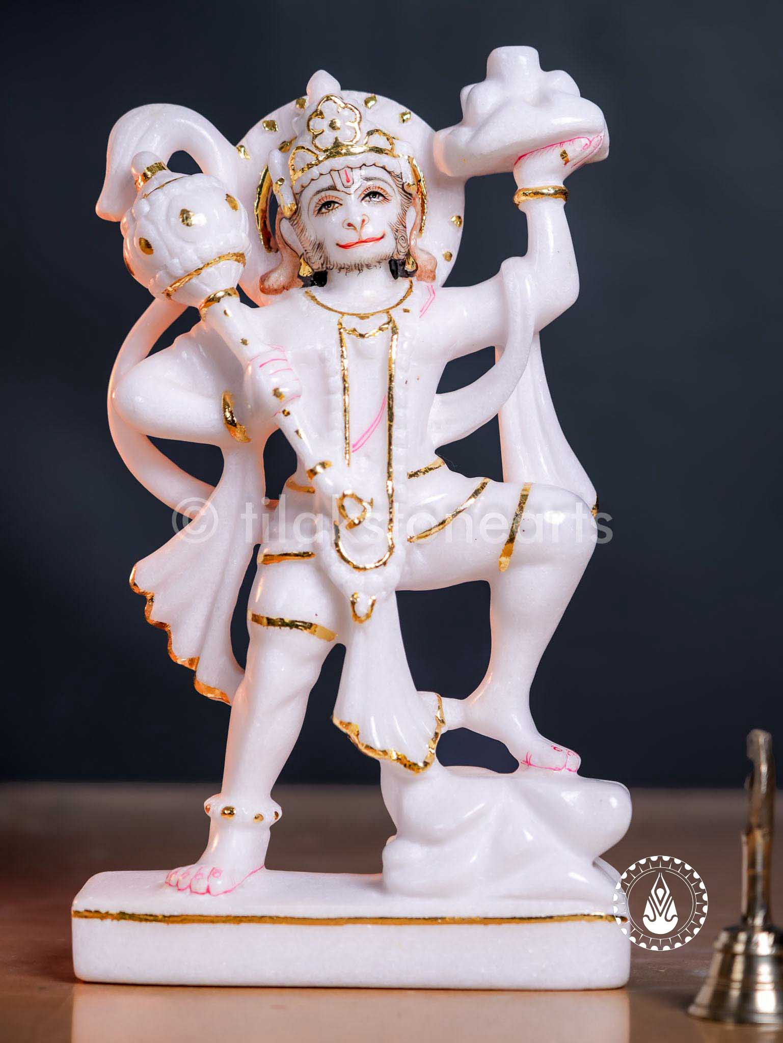 Hanuman Ji 12" | Swiss White (Imported)